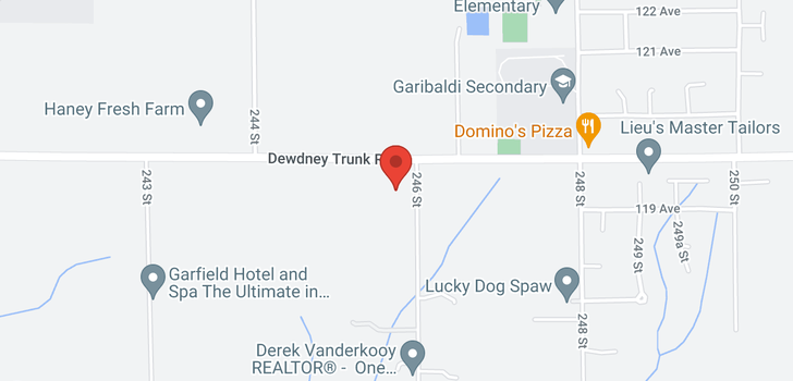 map of 24542 DEWDNEY TRUNK ROAD